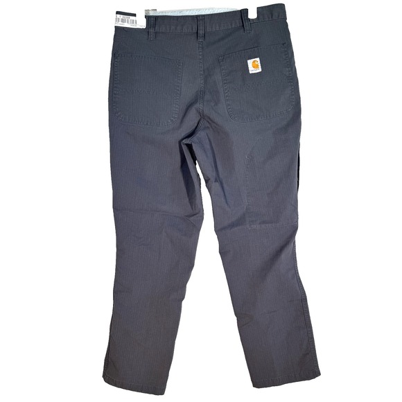 Carhartt Pants Mens 31x29 Gray Ripstop Relaxed Fit Workwear Utility Zip Pocket - Picture 2 of 10